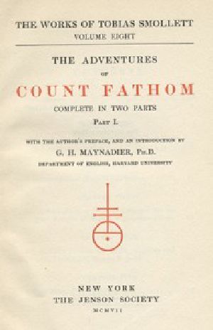 [Gutenberg 6761] • The Adventures of Ferdinand Count Fathom — Complete